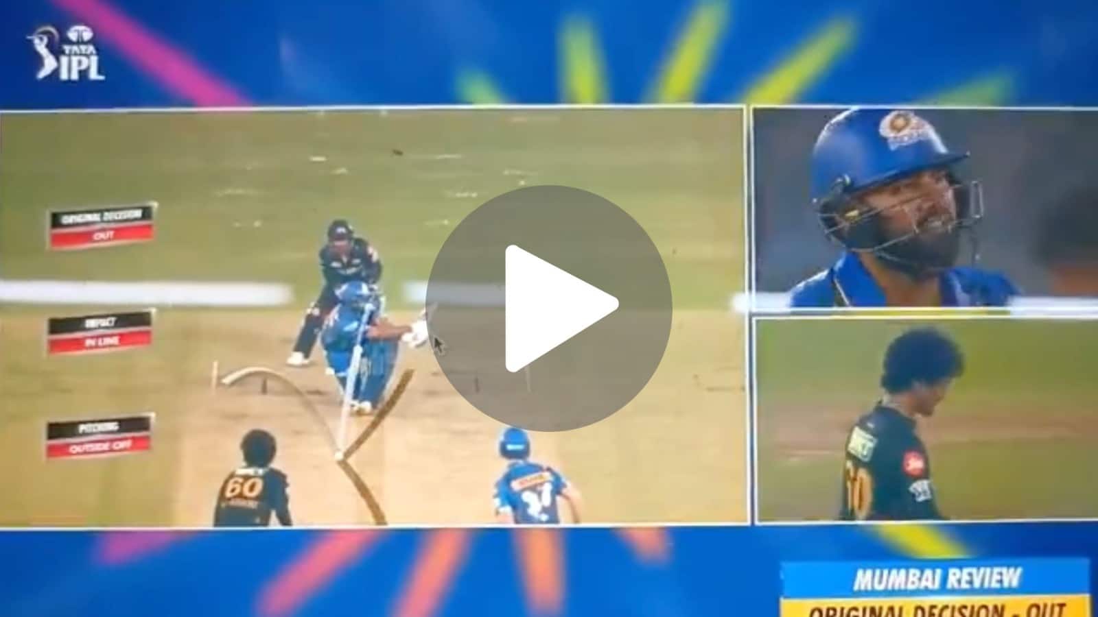 [Watch] Rohit Sharma Fails To Convert It Into 50 On Pandya's MI Captaincy Debut